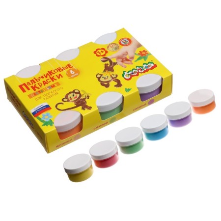 Pastevo paints, set of 6 colors x 60 ml, "kalyaka-little", for kids-3