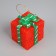LED figure "Red Gift" 8 cm, plastic, batteries AG13x3, glow of multi (RGB)