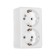 Rosette "Elect" RS 16-011, 16 A, 250 V, double, open, with salary, white