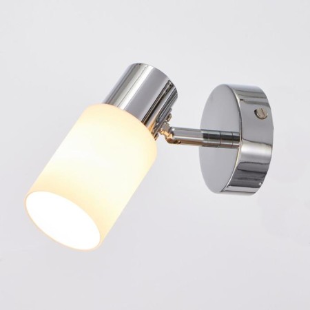 Bra Spot 03615/1 1x60W E14 Chrome/White 14x14x14 cm-1