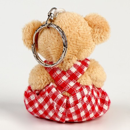 Soft toy "Bear with Heart" on the key fob, species mix-2