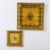 Table set, 7 items: 30 × 30 cm - 1 pc, 18 × 18 cm - 6 pcs, gold color with black