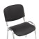 Eco -leather chair black, chrome paint