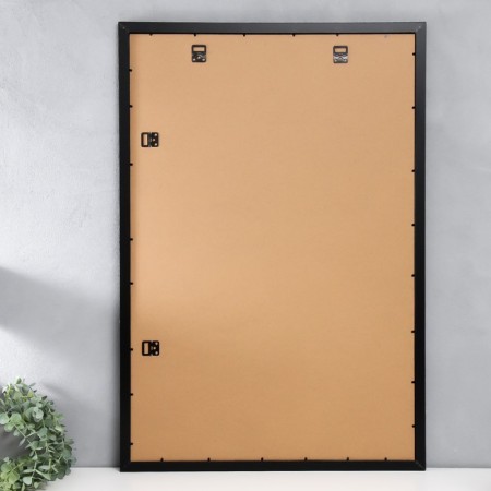 Photo frame MDF "Ellis" 60x90 cm with a paspartu, black (plastic screen)-2