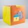Square gift package, packaging, “cat and cake”, 30 x 30 x 30 cm