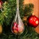 New Year. Suspension with natural decor "drop with cones"