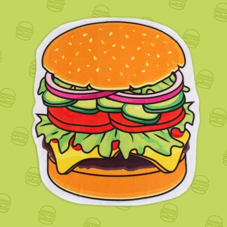 Beach towel "Hamberger", 134 × 150 cm, 100 % p/e