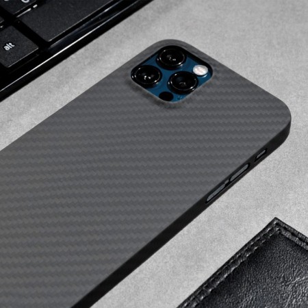 MYBIT case for the iPhone 12/12 Pro, Kevlar, Anti -Manager, Black-2