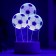 Three goals lamp from the network 9.5x11.5x20 cm Risalux