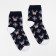 Children's socks "Deer and snowflakes" Blue color, size 22-24