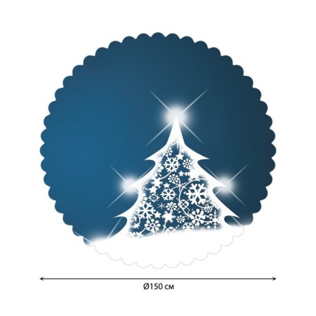 The tablecloth “Snow spruce”, round, Saten, d = 150 cm-1