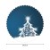 The tablecloth “Snow spruce”, round, Saten, d = 150 cm