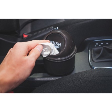Torso garbage container in a cup holder, black-2