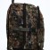 Tourist backpack on a zipper, with an increase, 40 l, 6 outer pockets, green/brown color
