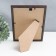 Photo frame Plastic "Mira" 15x21 cm beech with gold (plastic screen)