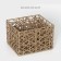 A set of wicker baskets for handmade storage LADOOM "Web", 4 pcs, beige color