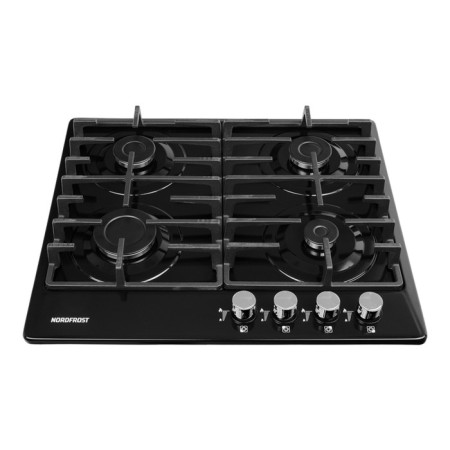 Hon surface NordFrost HS 6041 b, gas, 4 burners, black-1