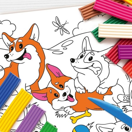 Magar-coloring reusable "dogs"-3