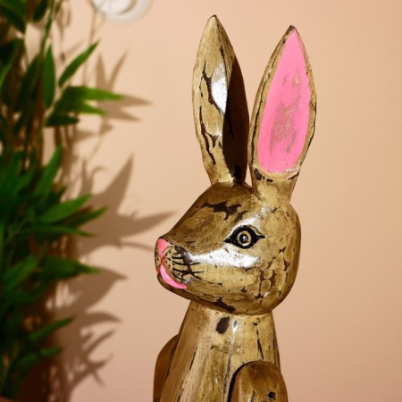 Souvenir "Hare" hanging paws, wood 70 cm-4