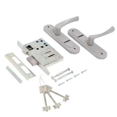 Castle of Soldress Ptimash Zv9-4.07, with handles, with a spring, color chromium color-1