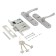 Castle of Soldress Ptimash Zv9-4.07, with handles, with a spring, color chromium color