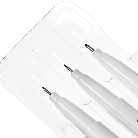 A set of capillary handles, liners gamma "Studio", 3 pieces: 0.1, 0.3, 0.6, black-1
