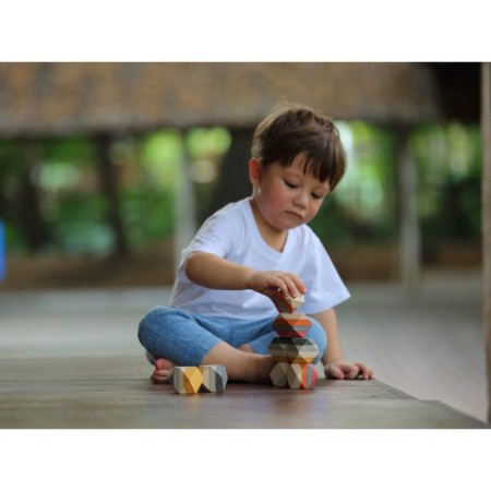 Wooden designer Plan Toys "Stones"-2