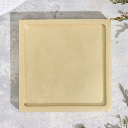 Square Square from gypsum, 10x1.5cm, gold-2