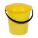 A bucket with a fixing lid and drain, 10 l, color mix