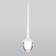 Suspended accent Elektrostandard, DLS028 LED 6 W, 75x75x280 mm, IP20, white color