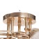 Aleste chandelier 5x60W E27 gold 58x58x23cm