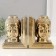 Book holders ceramics "Buddha's head" set 2 pcs gold 14.5x10x18.5 cm