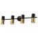 Lamp wall-flowing spot RIVOLI BELLADONNA 4XGU10 15 watts turning