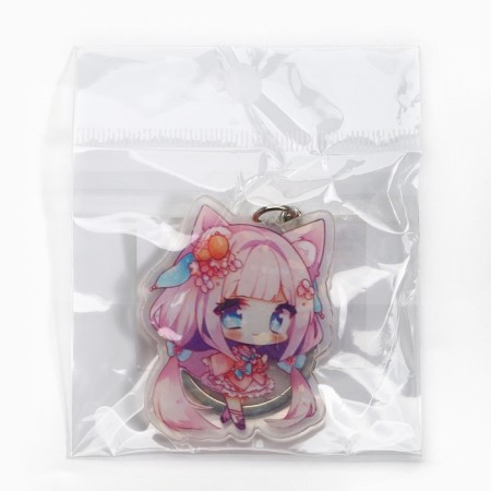 Holographic "Anime" keychain, 5 x 4 cm-5