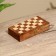 Board game 2V1 (chess + backgammon), board 20x20 cm, woods shisham