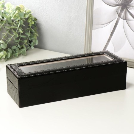 Casket to the leatherette to the clock 6 "Chocolate" 9x31x10 cm-9