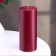 Candle - cylinder, 8x20 cm, 90 hours, 795 g, burgundy