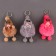 Soft toy "Doll" in a hat, on a key fob, 11 cm, color mix