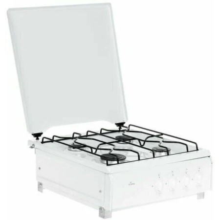 Flama AVG 1402 W stove, gas, 4 burners, without oven, two shelves, white-3