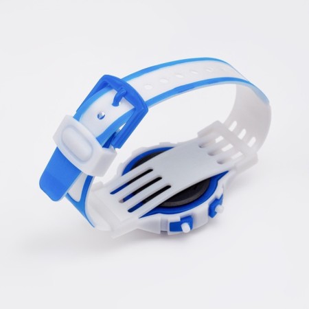 Watch of Electronic Children's Electronic "Junior", silicone strap, L-22 cm, blue-2
