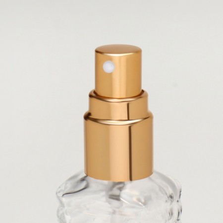 Perfume bottle "Transparent pattern", with a sprayer, 15 ml, golden color-10