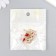 Decor for creativity metal, rhinestones "curved heart with a cube" red, gold 1x1.3x2.4 cm 989120