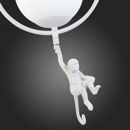 Suspension EVOLUCE. Sle115113-01. Tenato. 1x60 W, E27, 25x25x25 cm, white color-6