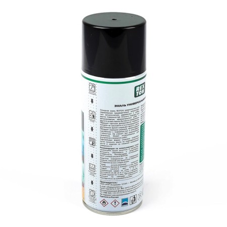 Emanca alkyd universal Rexton, black glossy, aerosol, 520 ml-2