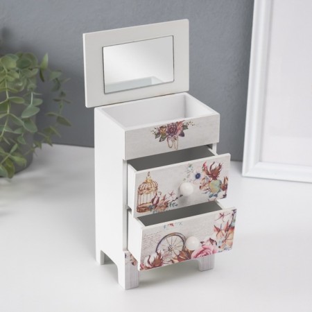 Casket Wood 2 Boxes "Romantic Bouquet" 18.5x11.7x7.5 cm-1