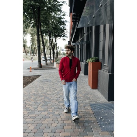 Jumper male ise, size 56, terracotta color-12
