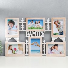Photo frame plastic in 6 photos 10x15 cm 