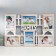 Photo frame plastic in 6 photos 10x15 cm "Palace Gate" White under a tree 34.5x54 cm