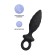 Anal plug Erotist Strob M - Size, silicone, black, 13.5 cm
