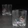 The set "impenetrable. Best", green, 2 glasses 200 ml, 8 stones for whiskey marble